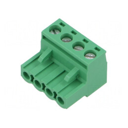 Regletă de conexiuni deconectabilă 4 drept mufe 5mm | Electronic-mag.ro | Componente Electronice