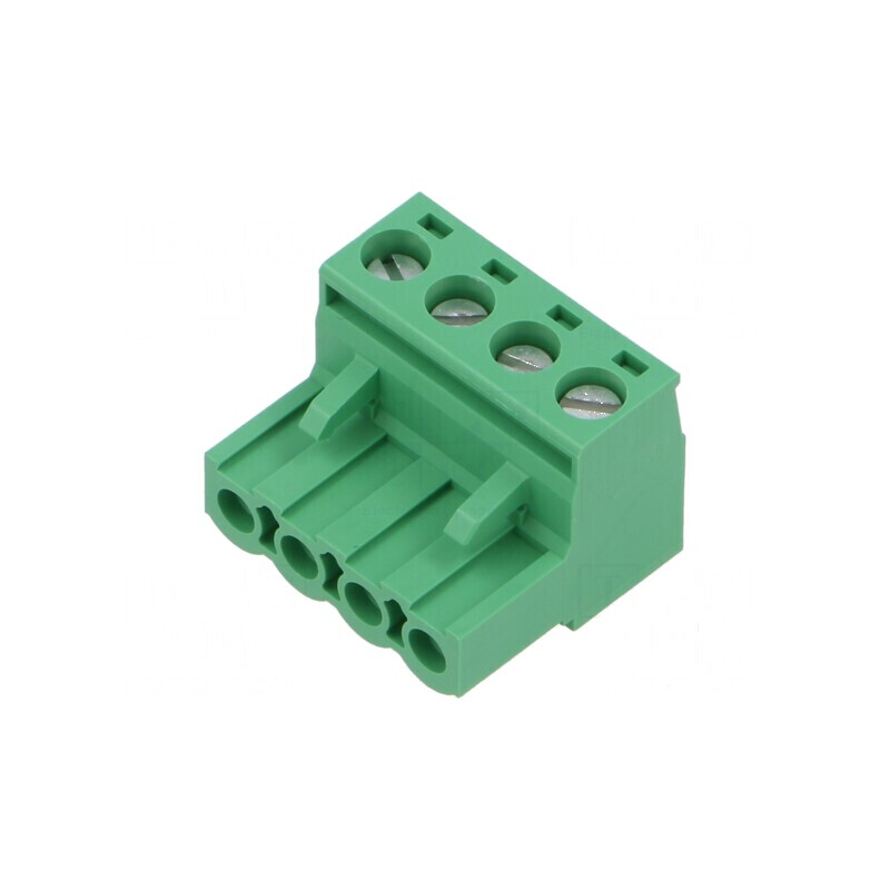 Regletă de conexiuni deconectabilă 4 drept mufe 5mm | Electronic-mag.ro | Componente Electronice