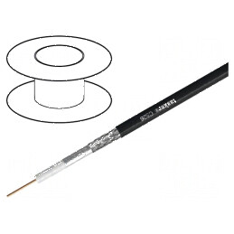 Cablu coaxial 1x15AWG cu PVC negru 6,1mm | Electronic-mag.ro | Componente Electronice
