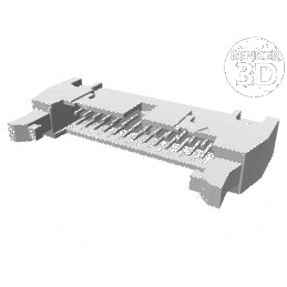 Conector IDC soclu tată 26 pini drept cu ejector lung THT | Electronic-mag.ro | Componente Electronice
