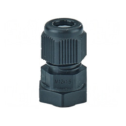 Garnitură de etanșare M12 1,5 IP66/IP67 poliamidă neagră | Electronic-mag.ro | Componente Electronice