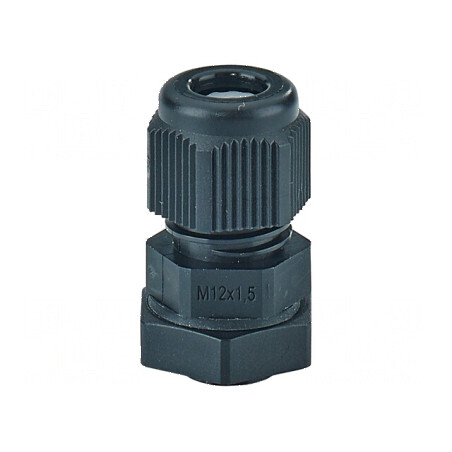 Garnitură de etanșare M12 1,5 IP66/IP67 poliamidă neagră | Electronic-mag.ro | Componente Electronice