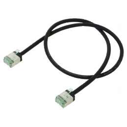 Patch cord U/FTP Cat 8.1 0,5m LSZH negru 32AWG | Electronic-mag.ro | Componente Electronice
