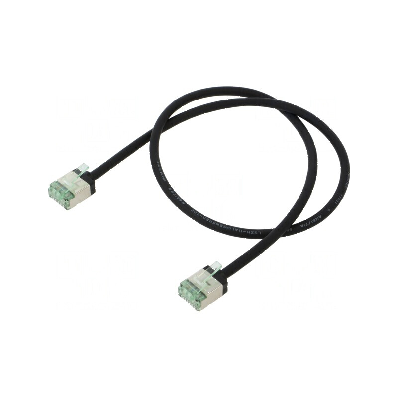 Patch cord U/FTP Cat 8.1 0,5m LSZH negru 32AWG | Electronic-mag.ro | Componente Electronice Patch cord U/FTP Cat 8.1 0,5m LSZH negru 32AWG | Electronic-mag.ro | Componente Electronice