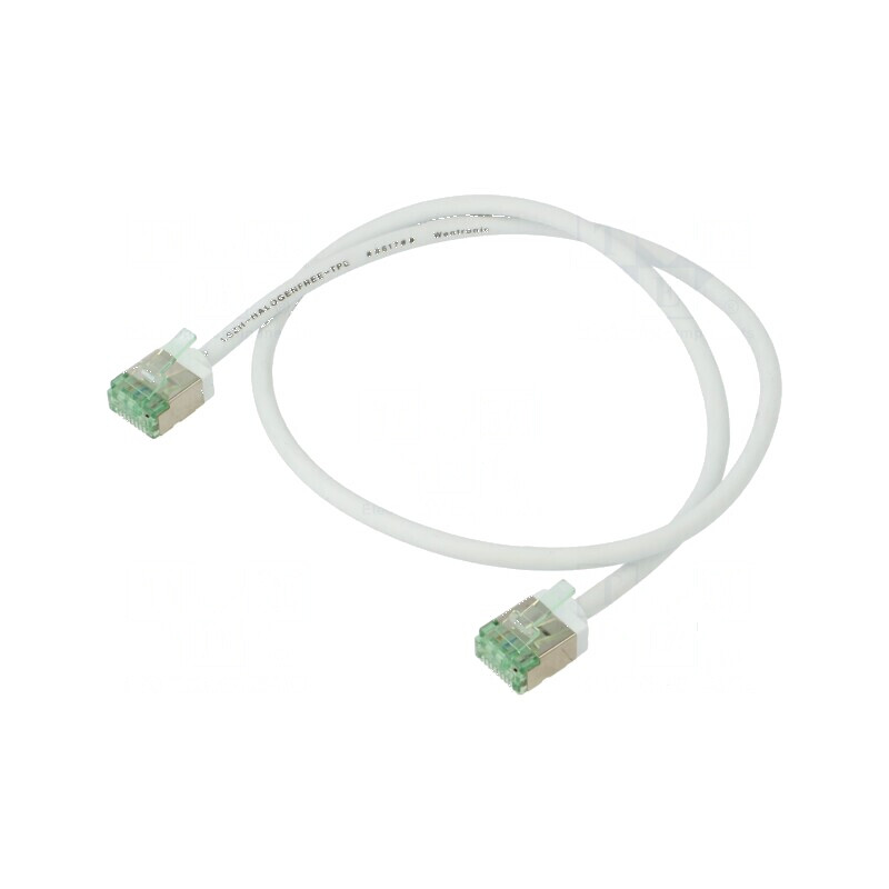 Patch cord U/FTP Cat 8.1 0,5m LSZH alb 32AWG | Electronic-mag.ro | Componente Electronice Patch cord U/FTP Cat 8.1 0,5m LSZH alb 32AWG | Electronic-mag.ro | Componente Electronice