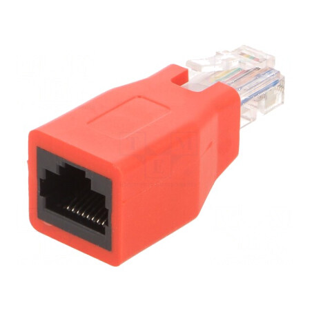 Adaptor PIN 8 RJ45 cross-over soclu cu mufă | Electronic-mag.ro | Componente Electronice