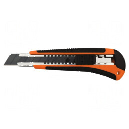 Cuțit universal 18mm cu dispozitiv de blocare lamă BLACK TIGER | Electronic-mag.ro | Componente Electronice