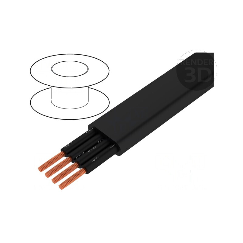 Cablu H07VVH6-F 4x1,5mm2 neecranat 450V 750V negru | Electronic-mag.ro | Componente Electronice Cablu H07VVH6-F 4x1,5mm2 neecranat 450V 750V negru | Electronic-mag.ro | Componente Electronice