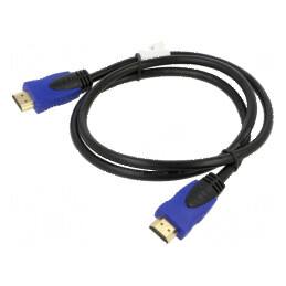 Cablu HDMI 2.0 1m negru PVC 30AWG | Electronic-mag.ro | Componente Electronice