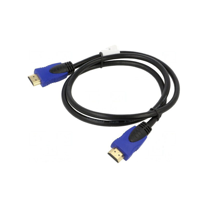 Cablu HDMI 2.0 1m negru PVC 30AWG | Electronic-mag.ro | Componente Electronice Cablu HDMI 2.0 1m negru PVC 30AWG | Electronic-mag.ro | Componente Electronice