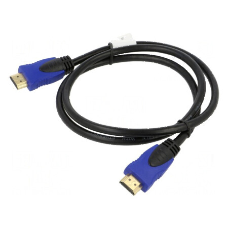 Cablu HDMI 2.0 1m negru PVC 30AWG | Electronic-mag.ro | Componente Electronice