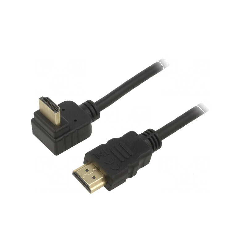 Cablu HDMI 2.0 HDCP 2.2 cu mufă 270° PVC 1m | Electronic-mag.ro | Componente Electronice Cablu HDMI 2.0 HDCP 2.2 cu mufă 270° PVC 1m | Electronic-mag.ro | Componente Electronice