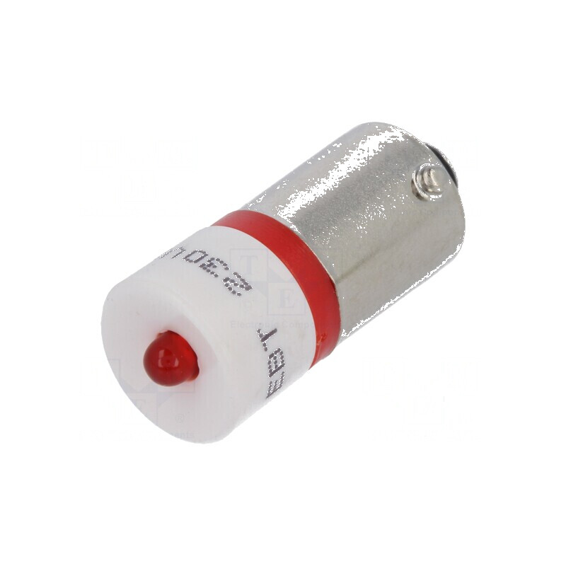 Lampă LED BA9S roșie 230VAC | Electronic-mag.ro | Componente Electronice
