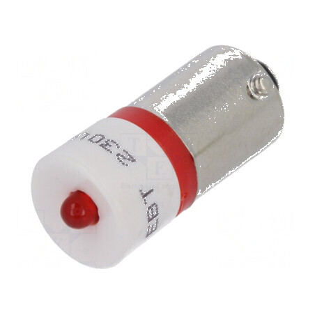 Lampă LED BA9S roșie 230VAC | Electronic-mag.ro | Componente Electronice