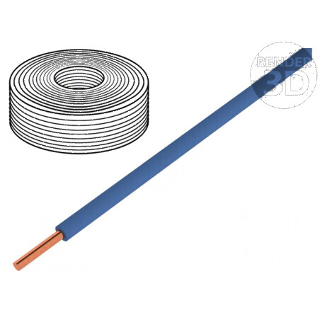 Cablu sârmă Cu PVC albastru 0,2mm2 10m 60V | Electronic-mag.ro | Componente Electronice