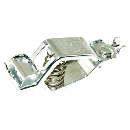 Bornă crocodil 25A cu capacitate prindere max. 19mm cositorit | Electronic-mag.ro | Componente Electronice