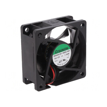 Ventilator DC axial 12V 60x60x25mm 39,72m3/h 27dBA | Electronic-mag.ro | Componente Electronice