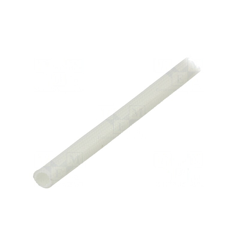 Manșon electroizolant fibră de sticlă naturală 180°C | Electronic-mag.ro | Componente Electronice