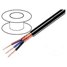 Cablu ecranat 3x0,35mm2 cupru 49V | Electronic-mag.ro | Componente Electronice