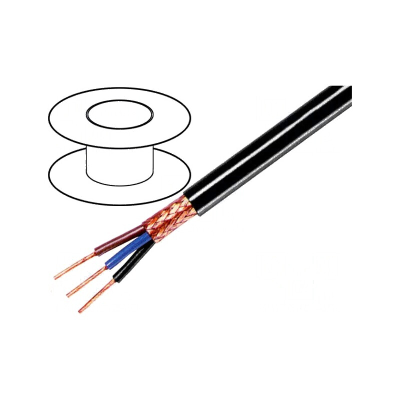 Cablu ecranat 3x0,35mm2 cupru 49V | Electronic-mag.ro | Componente Electronice Cablu ecranat 3x0,35mm2 cupru 49V | Electronic-mag.ro | Componente Electronice