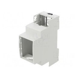 Carcasă şină DIN 89mm X 36mm Z 67mm ABS gri UL94V-0 | Electronic-mag.ro | Componente Electronice