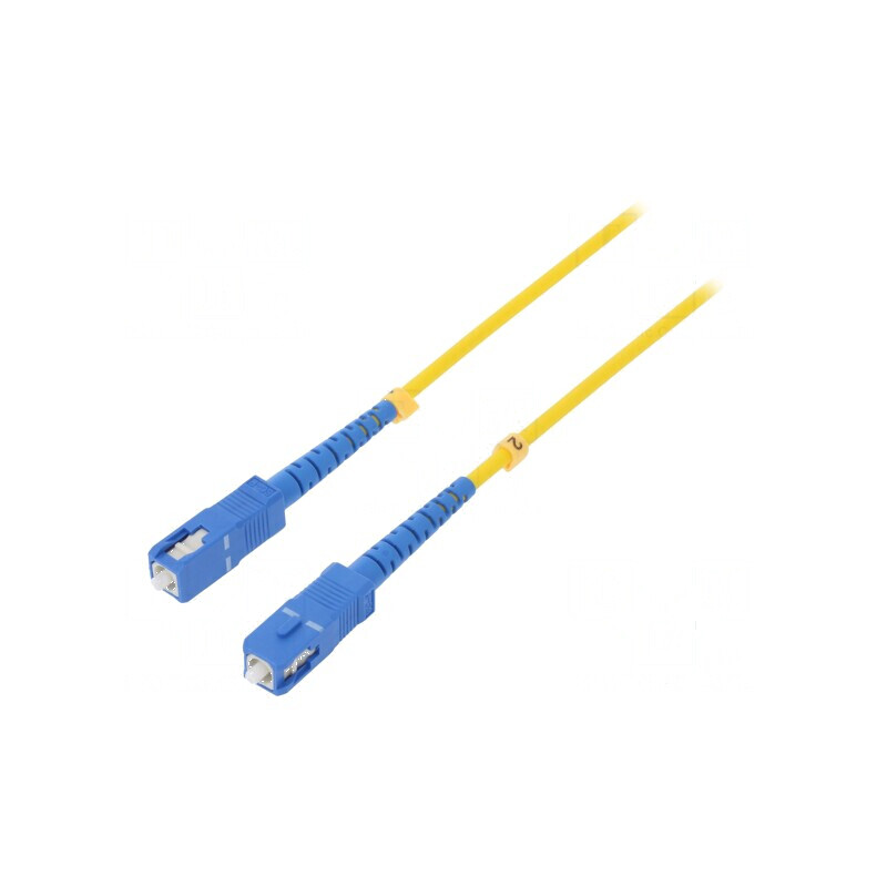 Patch cord fibră optică SC/UPC 3m LSZH galben | Electronic-mag.ro | Componente Electronice