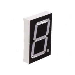 Afișaj LED 7 segmente 45mm roșu 1,8 Nr.car 200mcd | Electronic-mag.ro | Componente Electronice