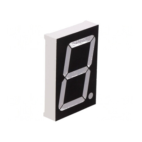 Afișaj LED 7 segmente 45mm roșu 1,8 Nr.car 200mcd | Electronic-mag.ro | Componente Electronice
