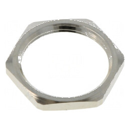 Nut PG16 din alamă fără plumb -60÷200°C, filet PG, finisaj nichelat | Electronic-mag.ro | Componente Electronice