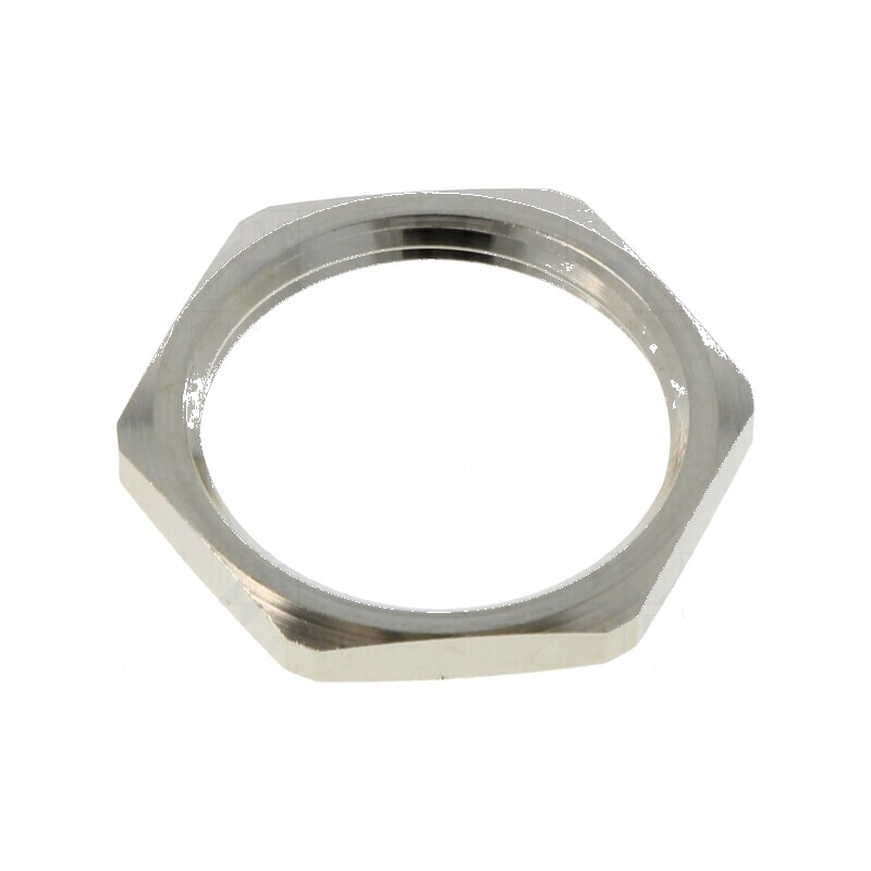 Nut PG16 din alamă fără plumb -60÷200°C, filet PG, finisaj nichelat | Electronic-mag.ro | Componente Electronice Nut PG16 din alamă fără plumb -60÷200°C, filet PG, finisaj nichelat | Electronic-mag.ro | Componente Electronice