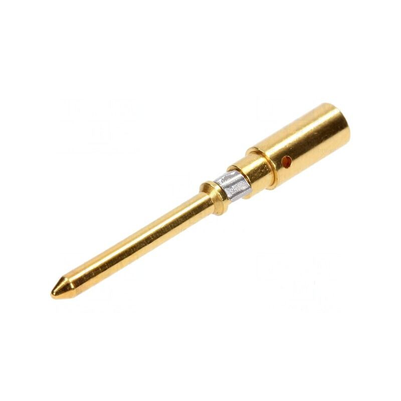 Pin tată cupru aurit 2,5mm² 14AWG Han D® HMC crimpat | Electronic-mag.ro | Componente Electronice
