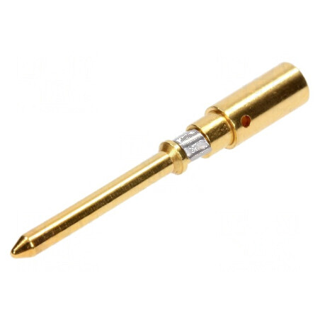 Pin tată cupru aurit 2,5mm² 14AWG Han D® HMC crimpat | Electronic-mag.ro | Componente Electronice