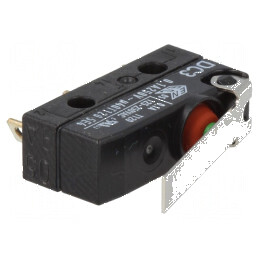 Microîntrerupător SNAP ACTION 0,1A/250VAC SPDT cu manetă | Electronic-mag.ro | Componente Electronice