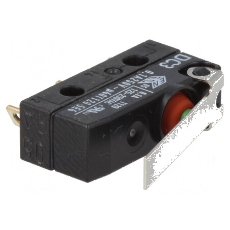 Microîntrerupător SNAP ACTION 0,1A/250VAC SPDT cu manetă | Electronic-mag.ro | Componente Electronice
