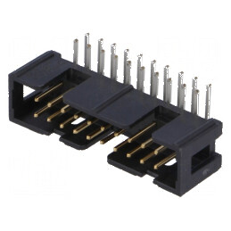 Conector IDC soclu tată 20 PIN 90° THT pentru PCB | Electronic-mag.ro | Componente Electronice