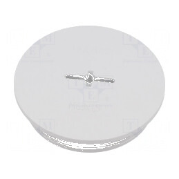 Capac de protecţie M63 1,5 IP54 poliamidă gri deschis 12mm | Electronic-mag.ro | Componente Electronice