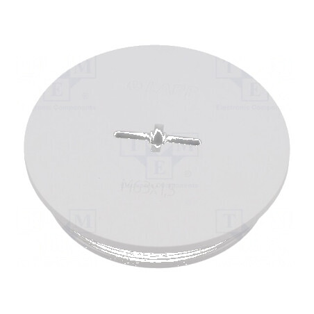 Capac de protecţie M63 1,5 IP54 poliamidă gri deschis 12mm | Electronic-mag.ro | Componente Electronice