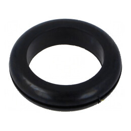 Manșon negru Øorif 52mm Øorif 41mm grosime panou 2mm | Electronic-mag.ro | Componente Electronice