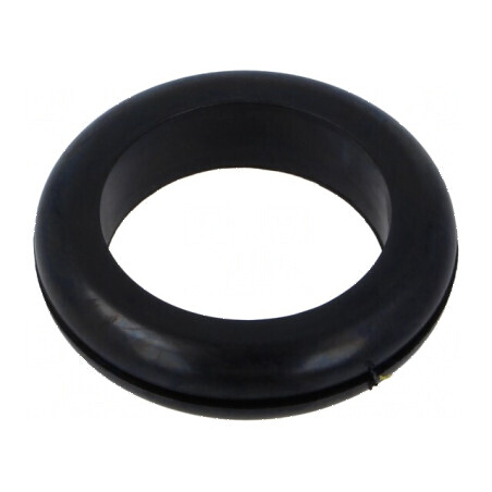 Manșon negru Øorif 52mm Øorif 41mm grosime panou 2mm | Electronic-mag.ro | Componente Electronice