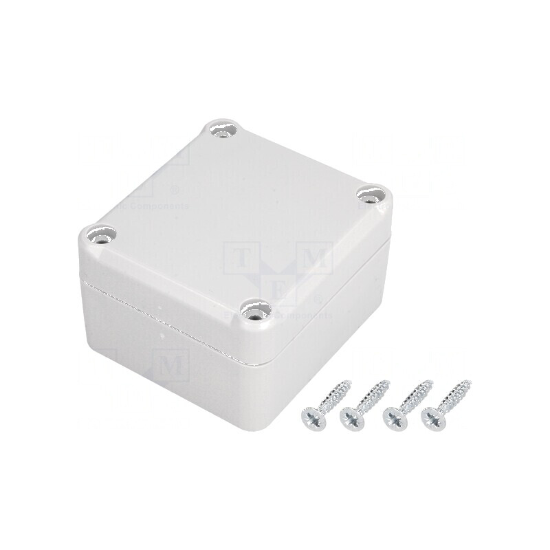 Carcasă universală polistiren gri IP65 57mm x 63mm x 37mm | Electronic-mag.ro | Componente Electronice