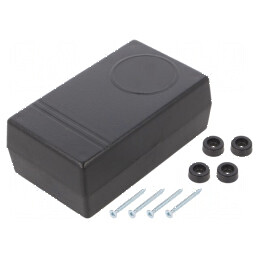 Carcasă universală ABS neagră 70,9mm x 120,5mm x 45mm | Electronic-mag.ro | Componente Electronice