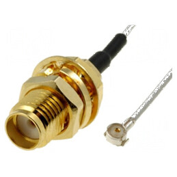 Cablu adaptor SMA 100mm IPX temperatură -40÷85°C | Electronic-mag.ro | Componente Electronice
