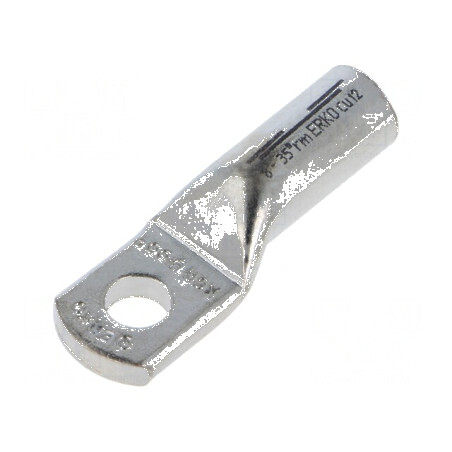 Inelar tubular M8 35mm2 crimpat pe cablu cositorit | Electronic-mag.ro | Componente Electronice
