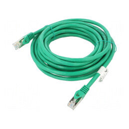Cabluri patch F/UTP 6 litat CCA PVC verde 5m 26AWG 1buc. | Electronic-mag.ro | Componente Electronice