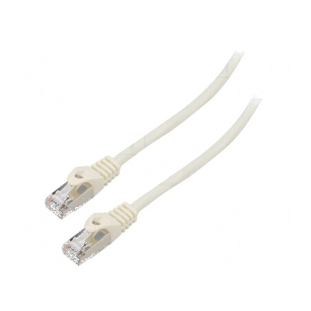 Cabluri patch F/UTP 6 liti CCA PVC alb 5m 26AWG 1buc. | Electronic-mag.ro | Componente Electronice