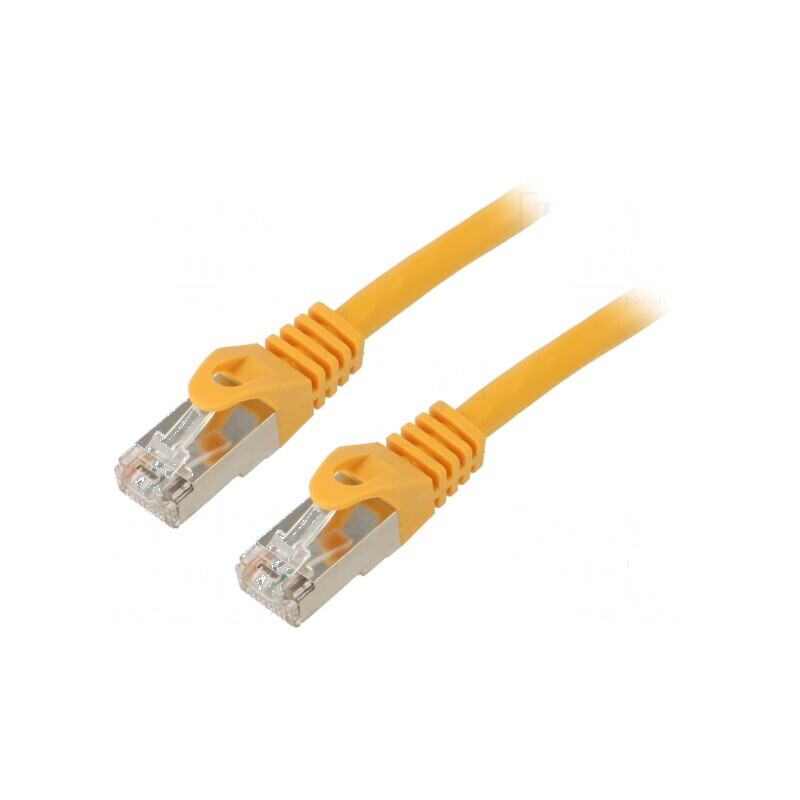 Patch cord F/UTP 6 litat CCA PVC galben 5m 26AWG | Electronic-mag.ro | Componente Electronice Patch cord F/UTP 6 litat CCA PVC galben 5m 26AWG | Electronic-mag.ro | Componente Electronice