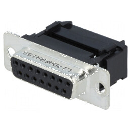 Mufă mamă D-Sub 15 PIN pentru cablu-bandă IDC 5A 250V 20mΩ | Electronic-mag.ro | Componente Electronice