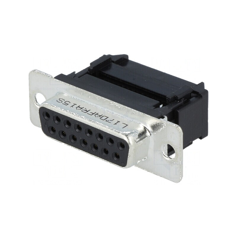 Mufă mamă D-Sub 15 PIN pentru cablu-bandă IDC 5A 250V 20mΩ | Electronic-mag.ro | Componente Electronice Mufă mamă D-Sub 15 PIN pentru cablu-bandă IDC 5A 250V 20mΩ | Electronic-mag.ro | Componente Electronice