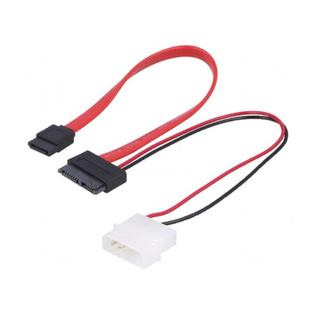 Cablu alimentare SATA Molex tată la SATA mamă și Slim SATA mamă | Electronic-mag.ro | Componente Electronice