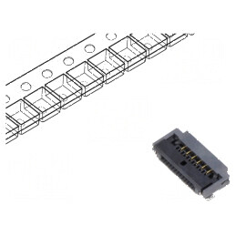 Conector FFC/FPC FH52 SMT 12 PIN Orizontal 500mA 50V LCP | Electronic-mag.ro | Componente Electronice